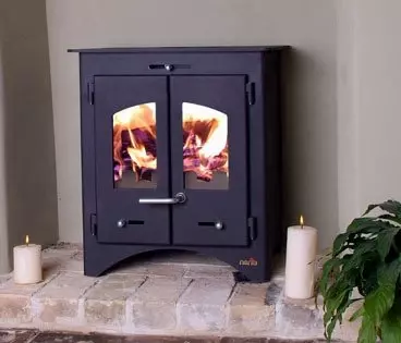 Bohemia 50 Slimline Multifuel Stove Double Door